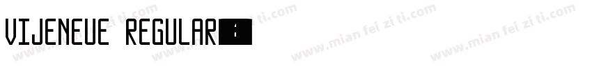 VijeNeue Regular字体转换